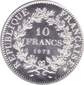 1960's -70's France 10 Francs Silver Coin